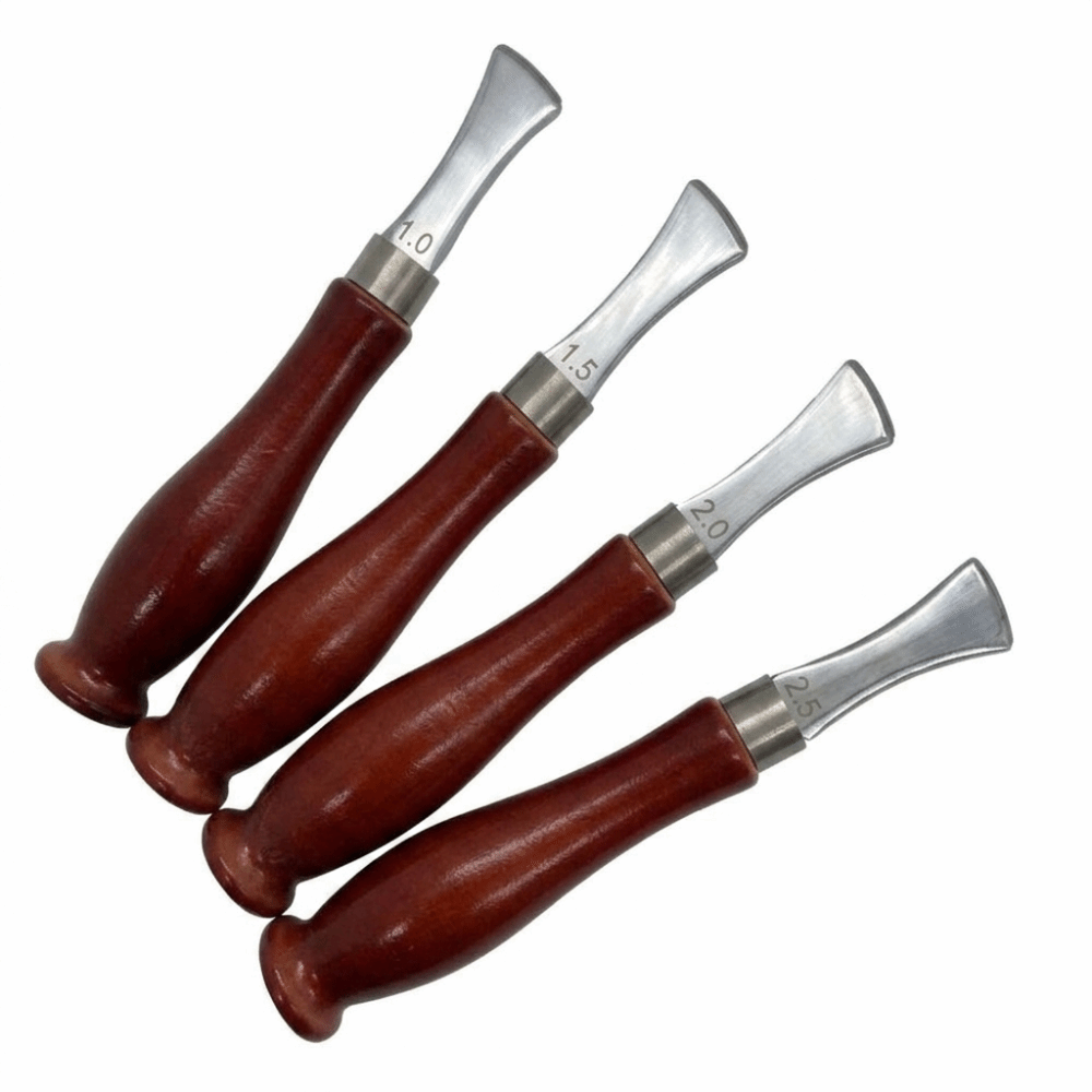 Leatherwork Edge Creaser - 4 szt. Precyzyjne narzędzie do fazowania