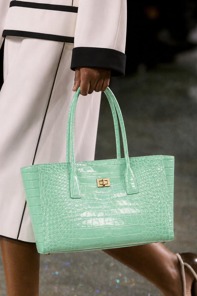 Leatherwork Embossing - SHELKSBAG Błyszcząca torba typu tote z