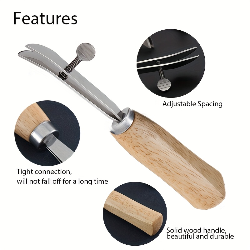 1 szt. Regulowany rysik do wyg – Leatherwork Edge Creaser recenzja i cena