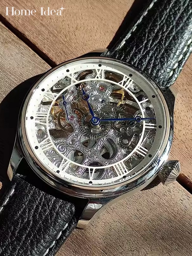 Męskie zegarki mechaniczne nak – Leatherwork Ideas recenzja i cena