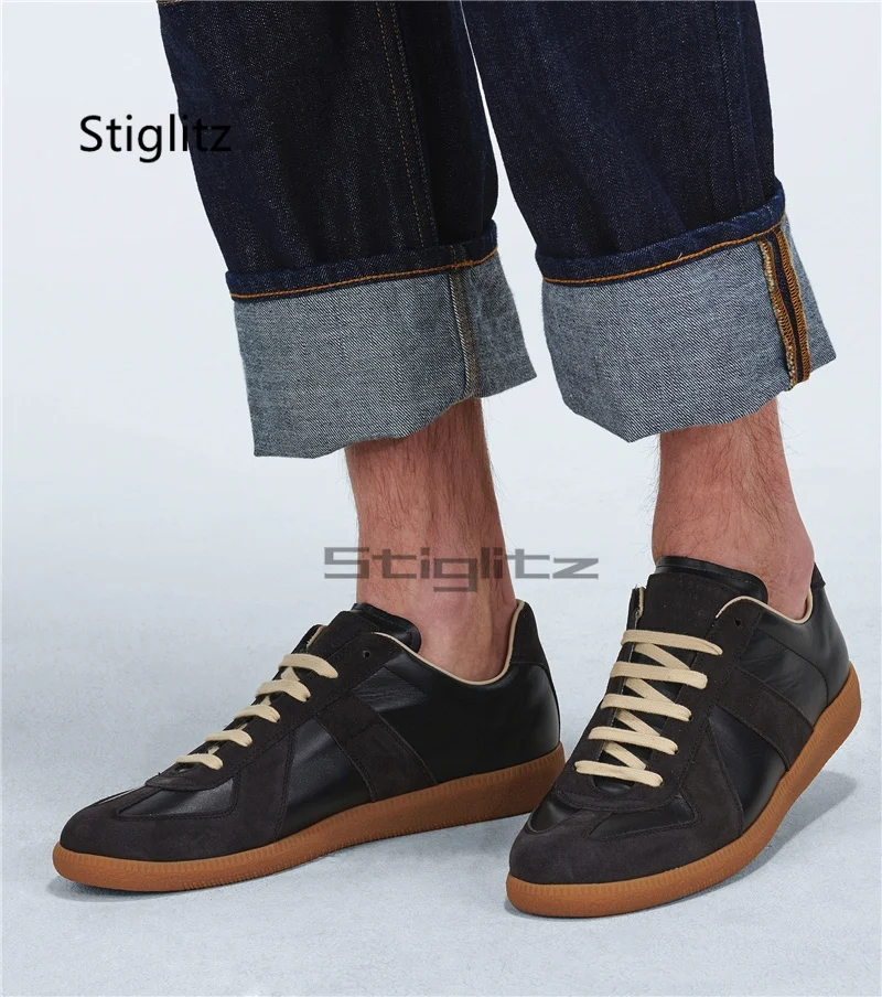 Sznurowane płaskie buty sporto – Leatherwork Training recenzja i cena